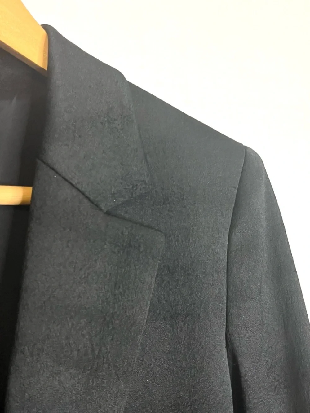 Lafayette 148 New York Women’s Size M Black Longline Open-Front Blazer Plaid - Picture 5 of 7